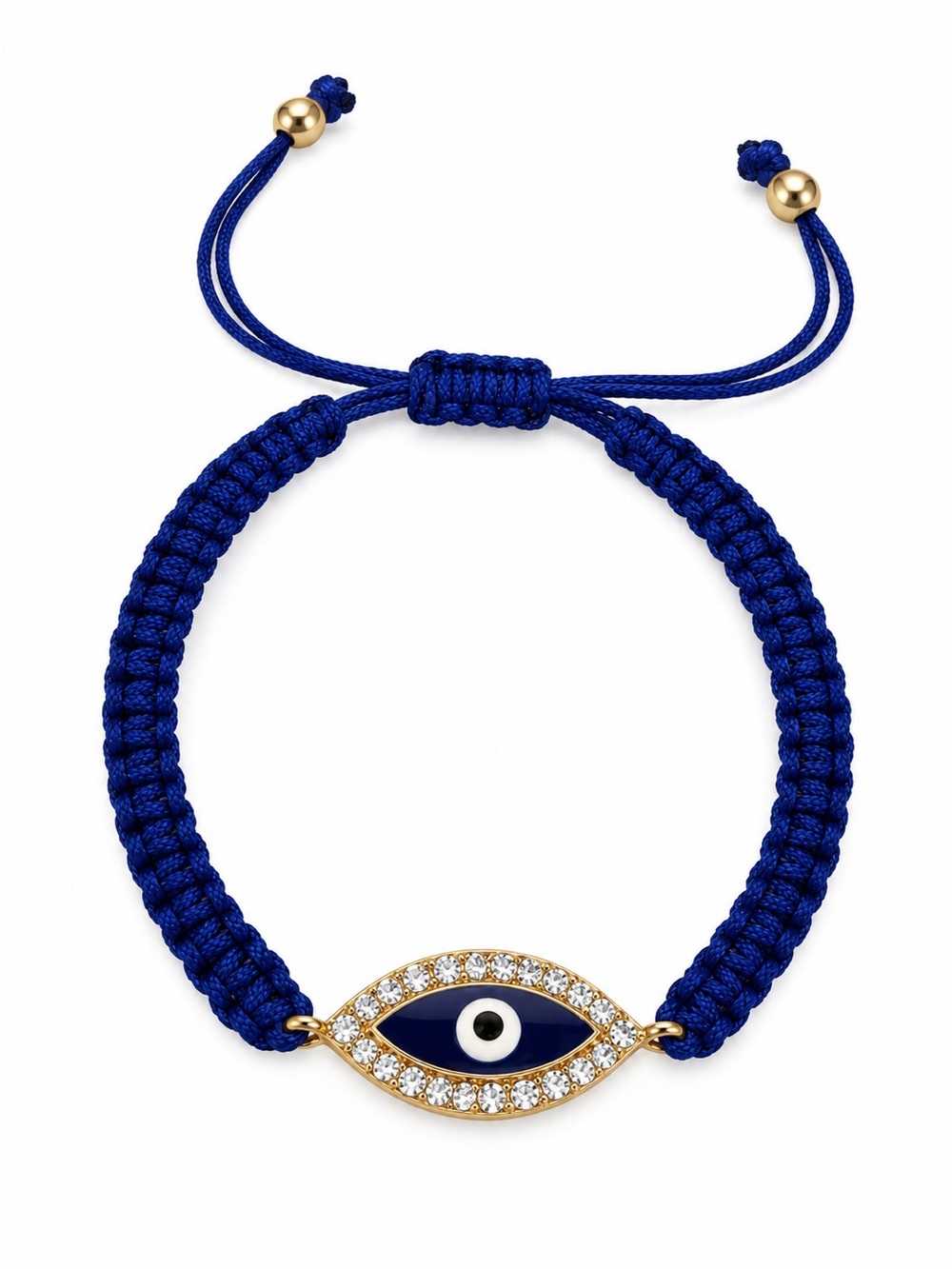 Blue Evil Eye Macrame Bracelet